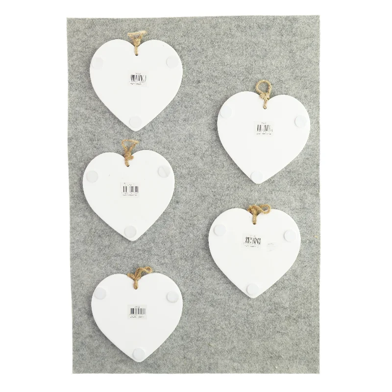 Citat hjerter (5 stk) (str. 16 x 15 cm)