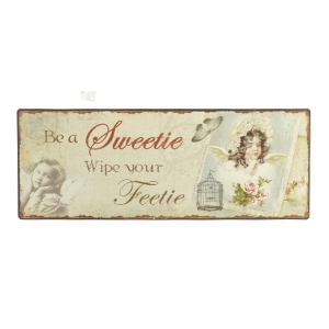 Metal skilt (str. LB:40X15cm)