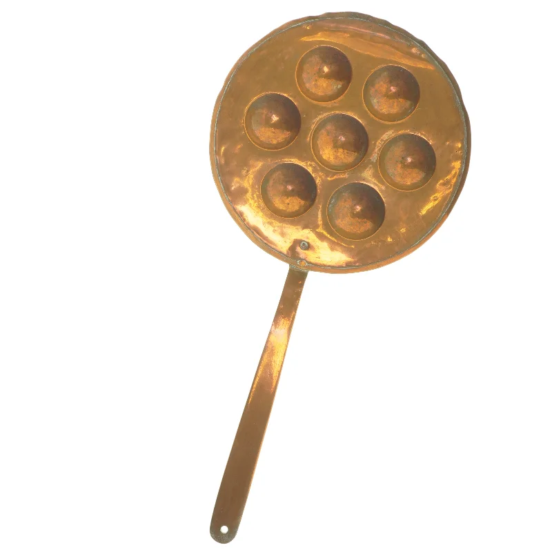 Kobber æbleskive pande (str. Ø 26 cm)