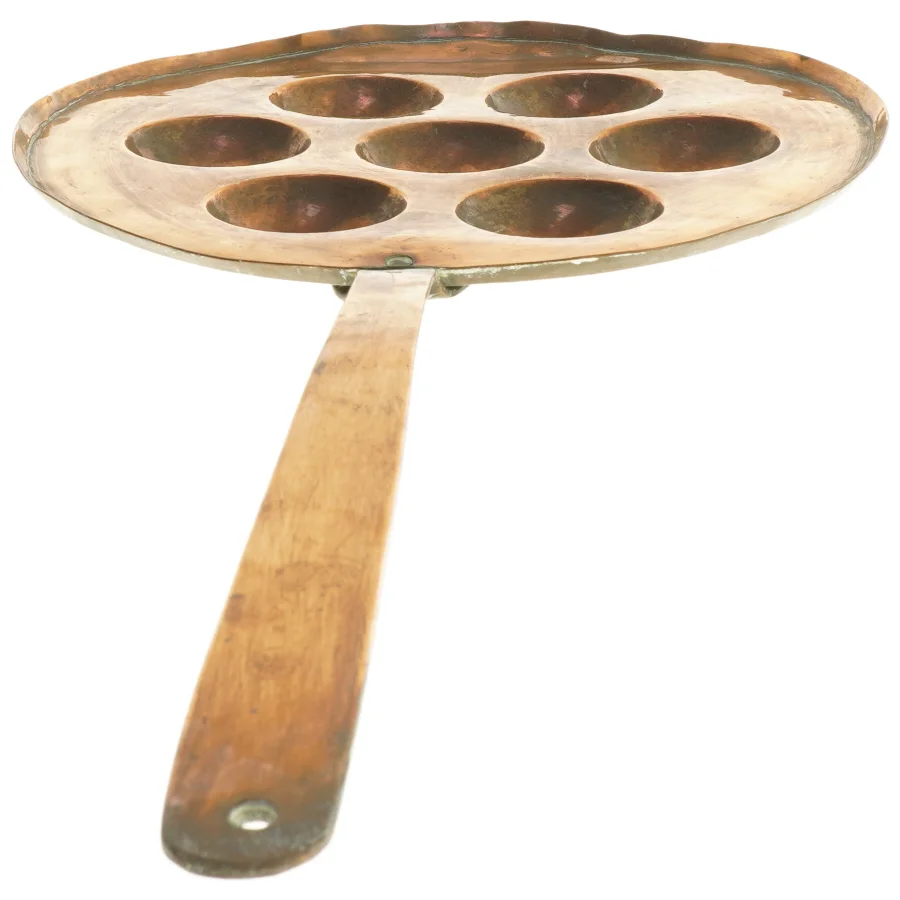 Kobber æbleskive pande (str. Ø 26 cm)