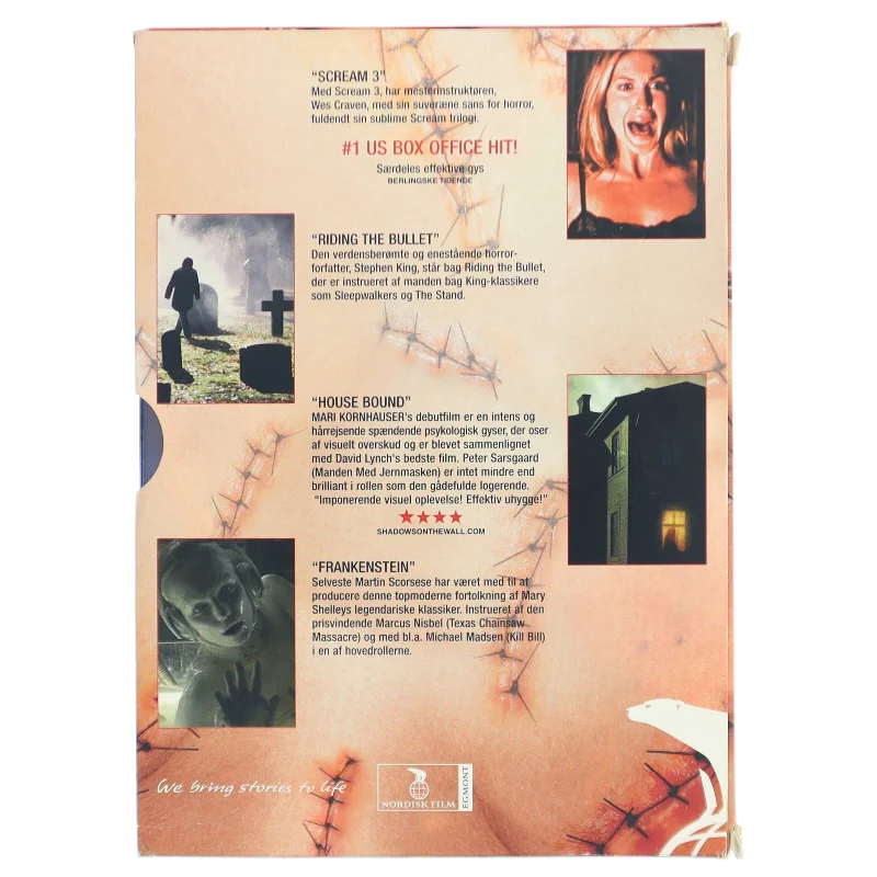 DVD samling med gyserfilm fra Nordisk Film