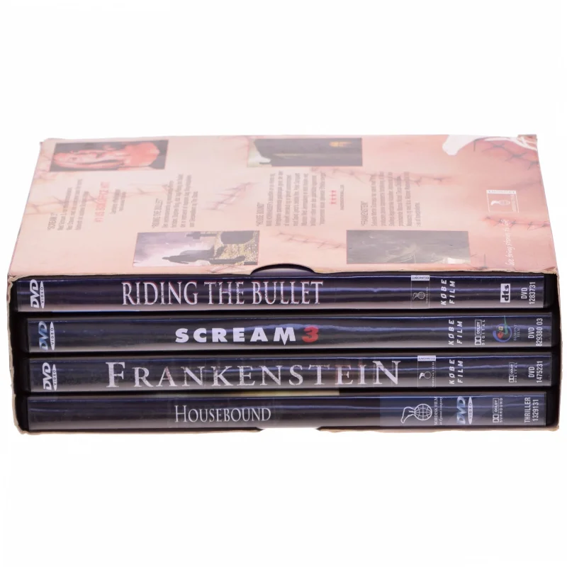 DVD samling med gyserfilm fra Nordisk Film
