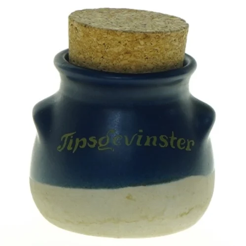 Lertøjs sparebøsse fra Taksind (str. 8 x 7 cm)