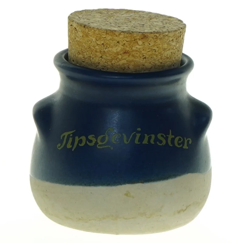 Lertøjs sparebøsse fra Taksind (str. 8 x 7 cm)