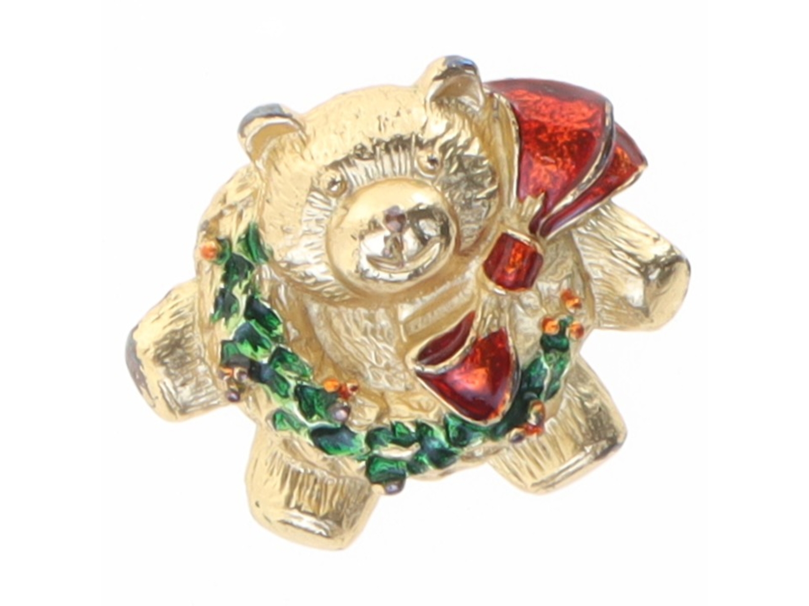 Julebjørne broche (str. 4 x 3 cm)
