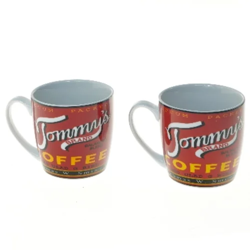 Tommy's kaffekrus 2 stk fra Maisons (str. 2 stk Ø 9 cm længde 9 cm)