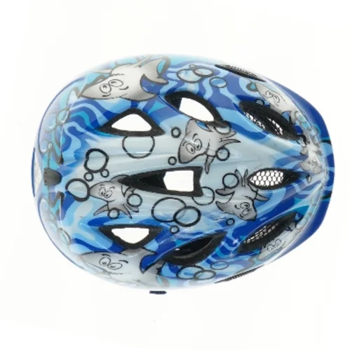 Børnehjelm med tegneseriemotiv fra Abus (str. 25,5 cm)