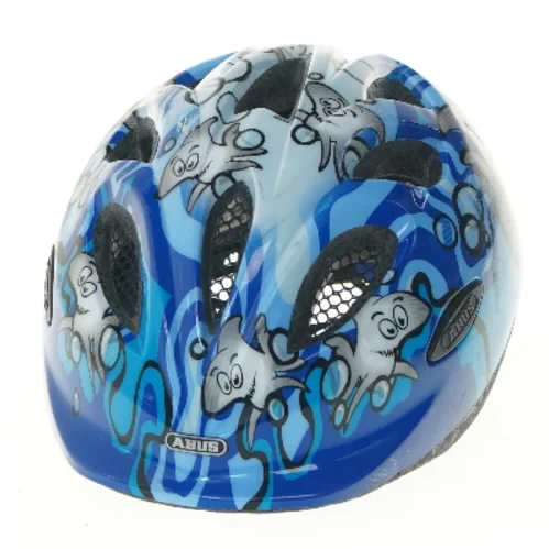 Børnehjelm med tegneseriemotiv fra Abus (str. 25,5 cm)