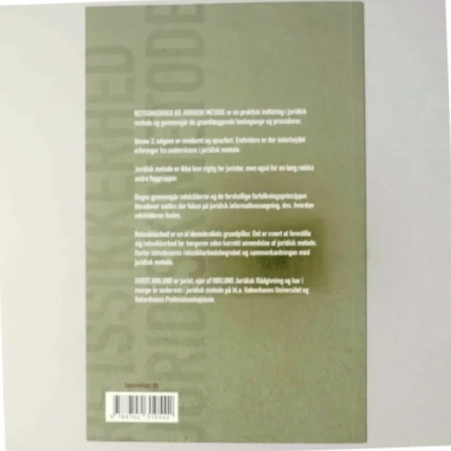 Retssikkerhed og juridisk metode af Dorte Høilund (Bog)