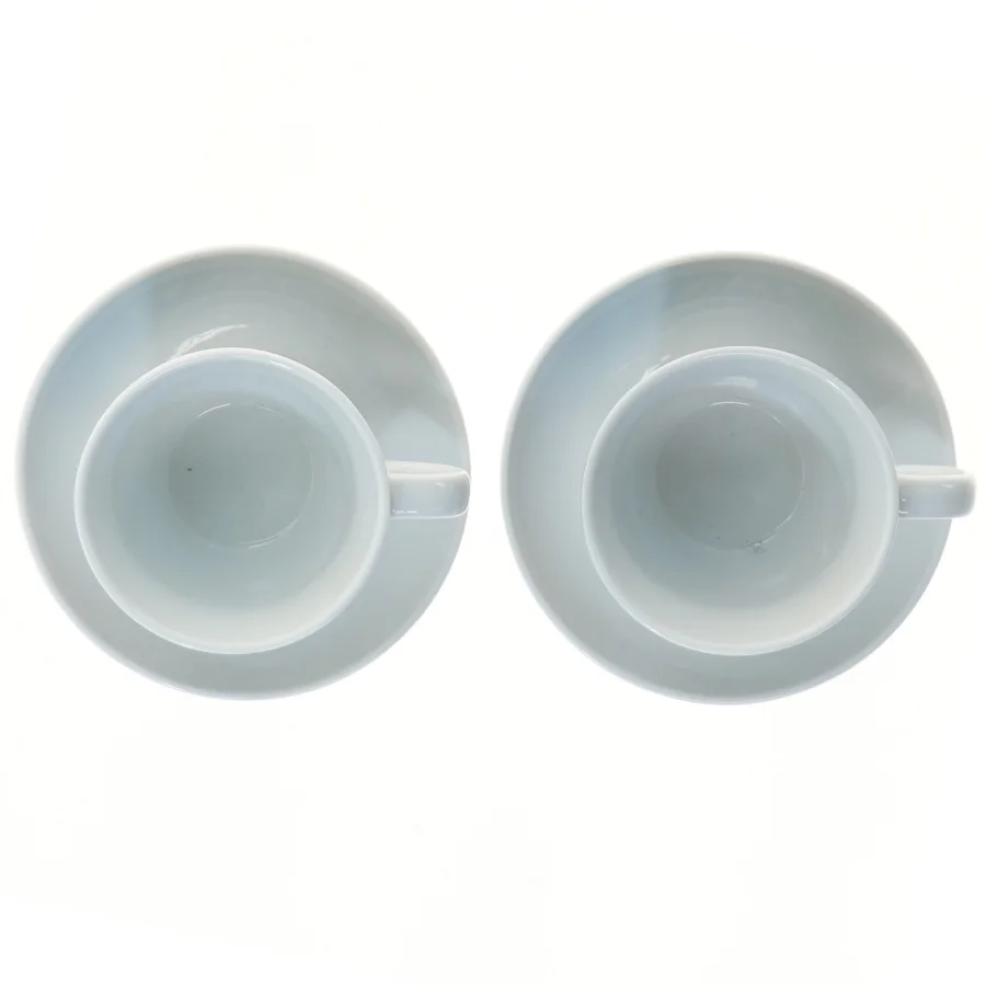 Kaffekopper med underkopper fra Maisons (str. 2 stk Ø 9 & 14 cm)