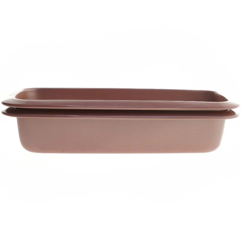 Rosa brødform sæt (str. 34x15 cm)