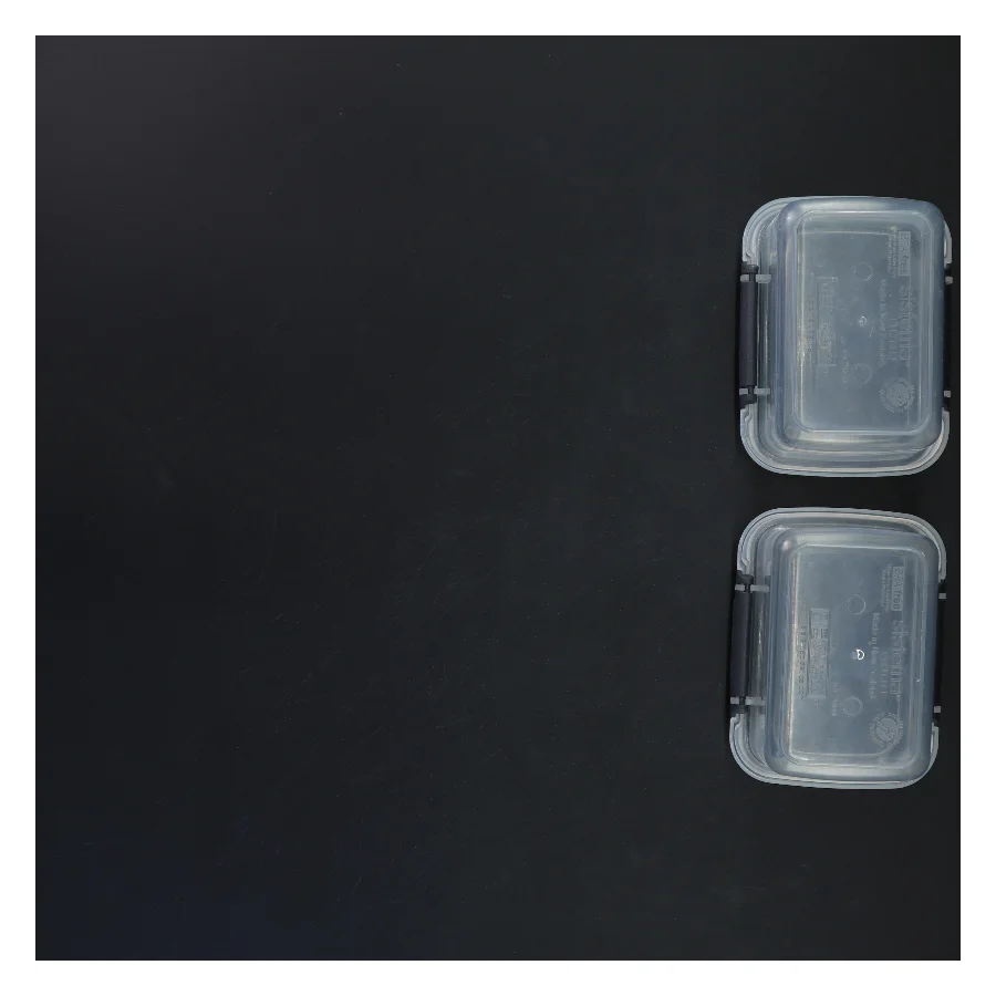 Plastik opbevaringsbokse fra Sistema (str. 12x9x9 cm)