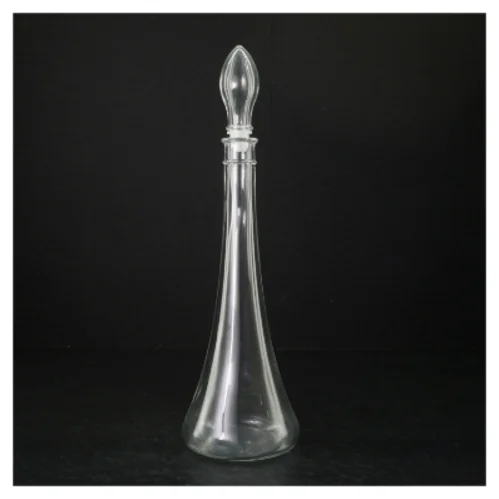 Glaskaraffel med prop (str. 31 cm)