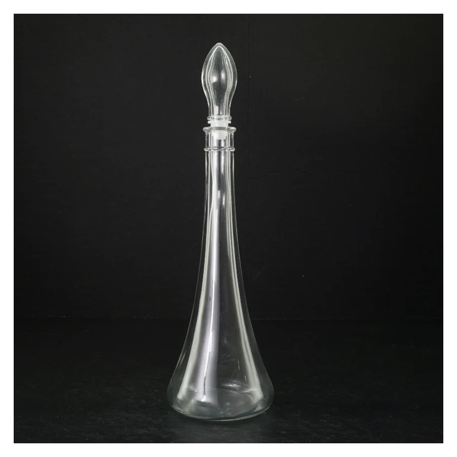 Glaskaraffel med prop (str. 31 cm)