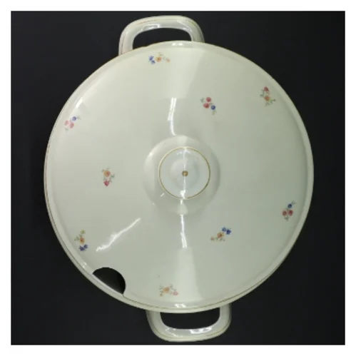 Porcelænssuppegryde med låg fra Rieber (str. Ø. 25 cm. h. 19 cm)