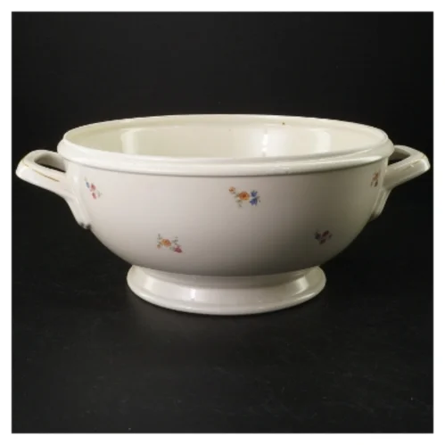 Porcelænssuppegryde med låg fra Rieber (str. Ø. 25 cm. h. 19 cm)