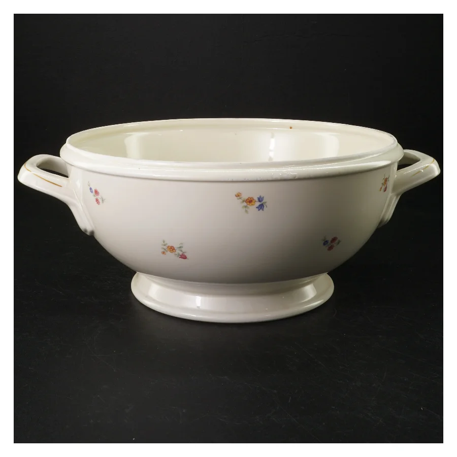 Porcelænssuppegryde med låg fra Rieber (str. Ø. 25 cm. h. 19 cm)