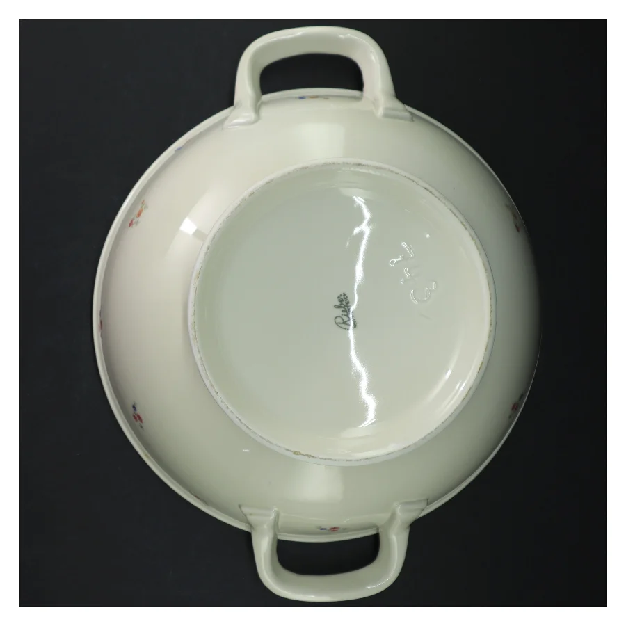 Porcelænssuppegryde med låg fra Rieber (str. Ø. 25 cm. h. 19 cm)