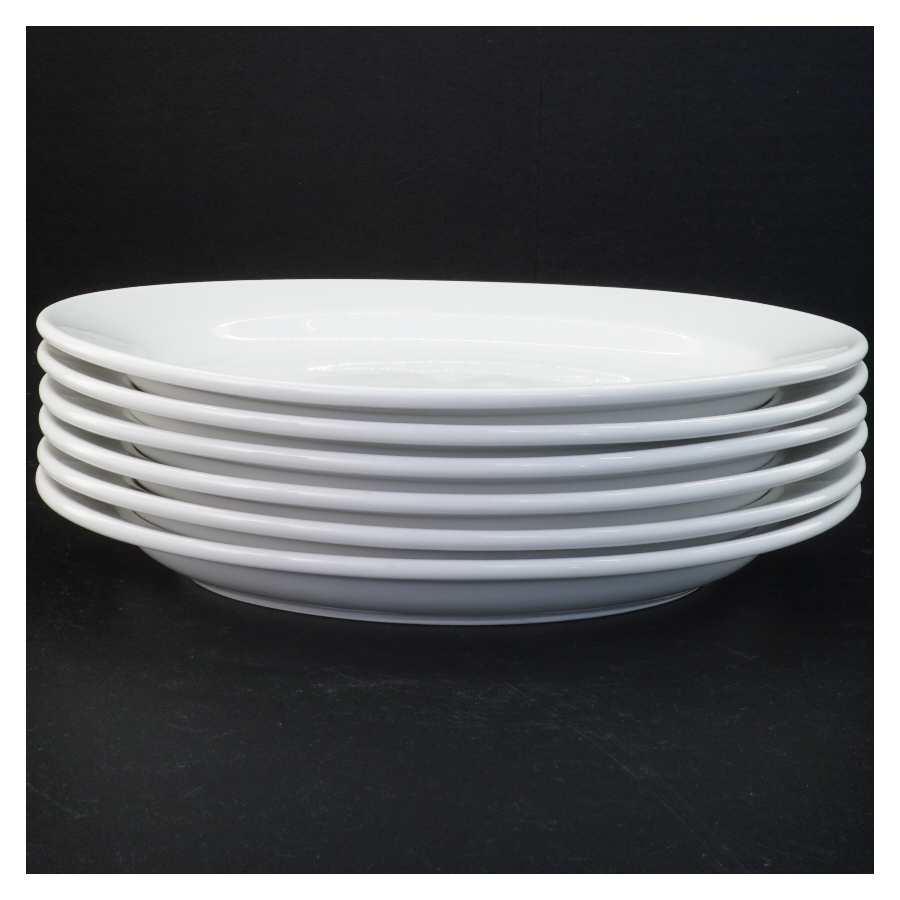 Hvide Porcelænsplatter fra Ilva Home Collection (str. 29 x 19,5 x 3,5 cm)