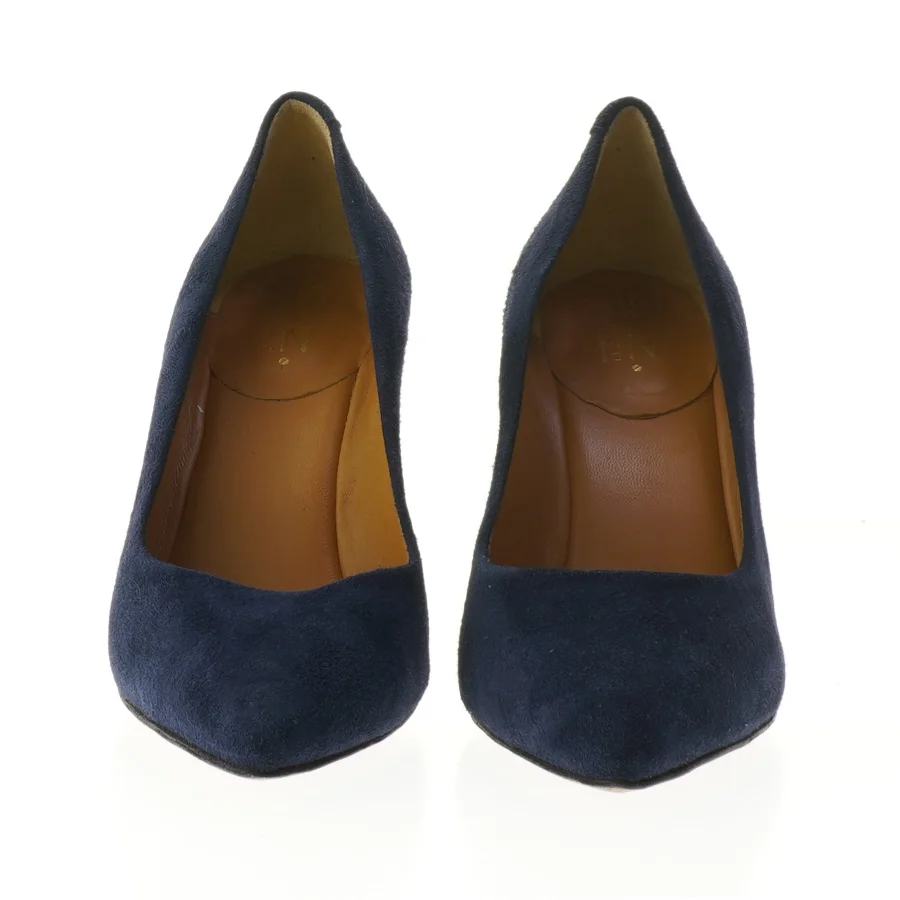 Brugte damestiletter i mørkeblå fra Solazzo (str. 37 )