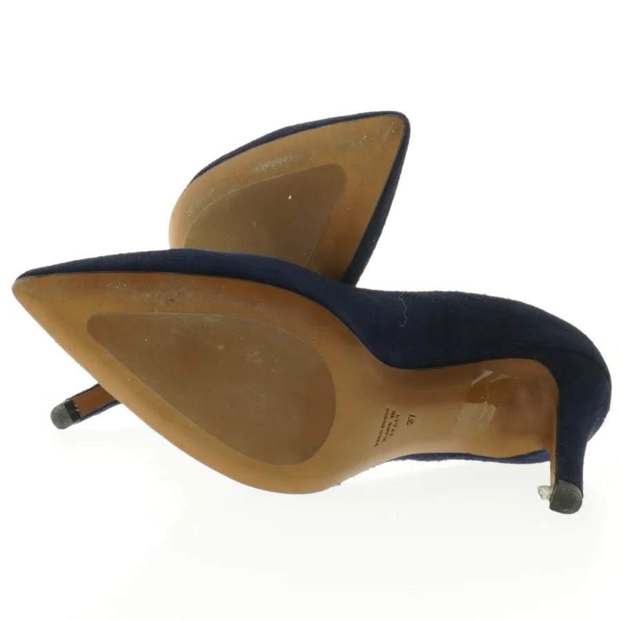 Brugte damestiletter i mørkeblå fra Solazzo (str. 37 )