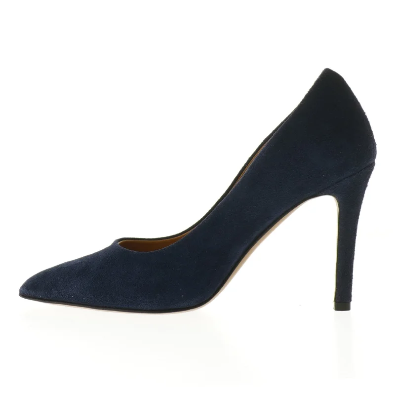Brugte damestiletter i mørkeblå fra Solazzo (str. 37 )