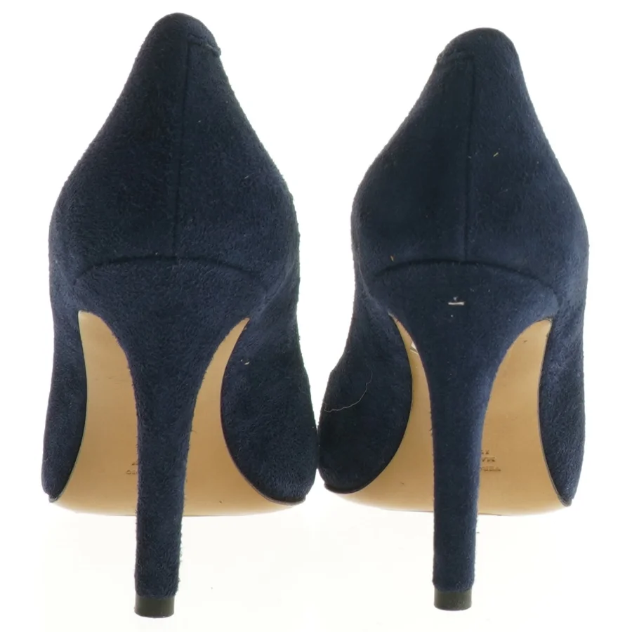 Brugte damestiletter i mørkeblå fra Solazzo (str. 37 )
