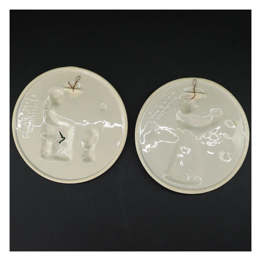 Dekorative porcelænsplatter (str. Ø 18,5 cm)