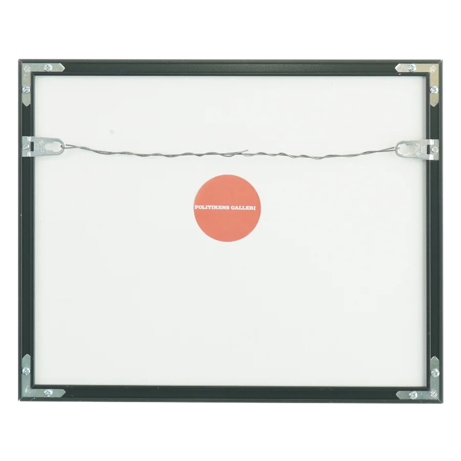 Indrammet akvarel (str. 31,5 x 25,5 cm)