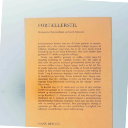 Fortæller stil fra Hans Reitzels Forlag