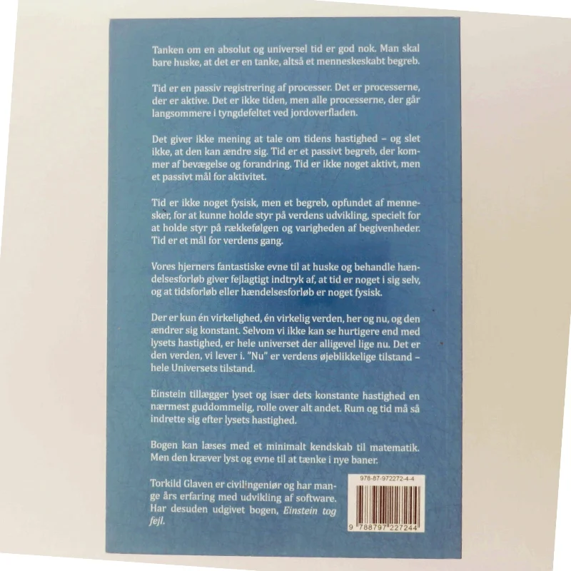 Tidens mysterium løst : Einstein tog fejl af Torkild Glaven (Bog)