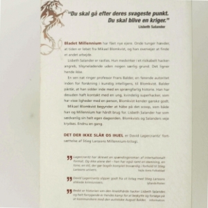 Det der ikke slår os ihjel af David Lagercrantz (Bog)