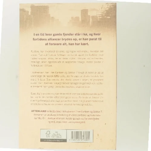Aftenland : spændingsroman af Tobias Bukkehave (f. 1980) (Bog)