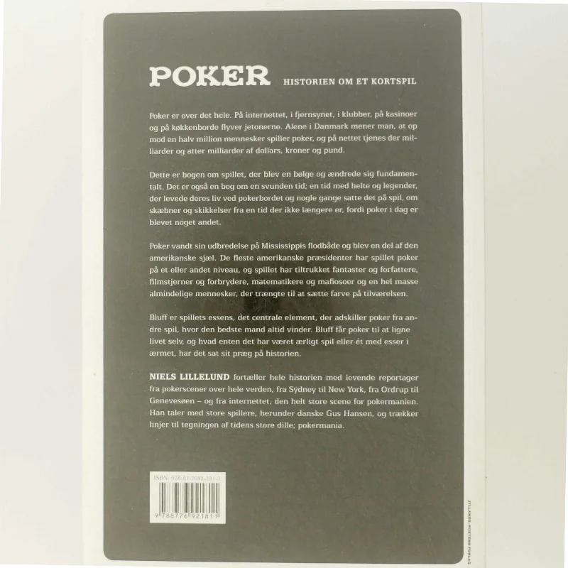 Poker - Historien om et kortspil af Niels Lillelund (bog)