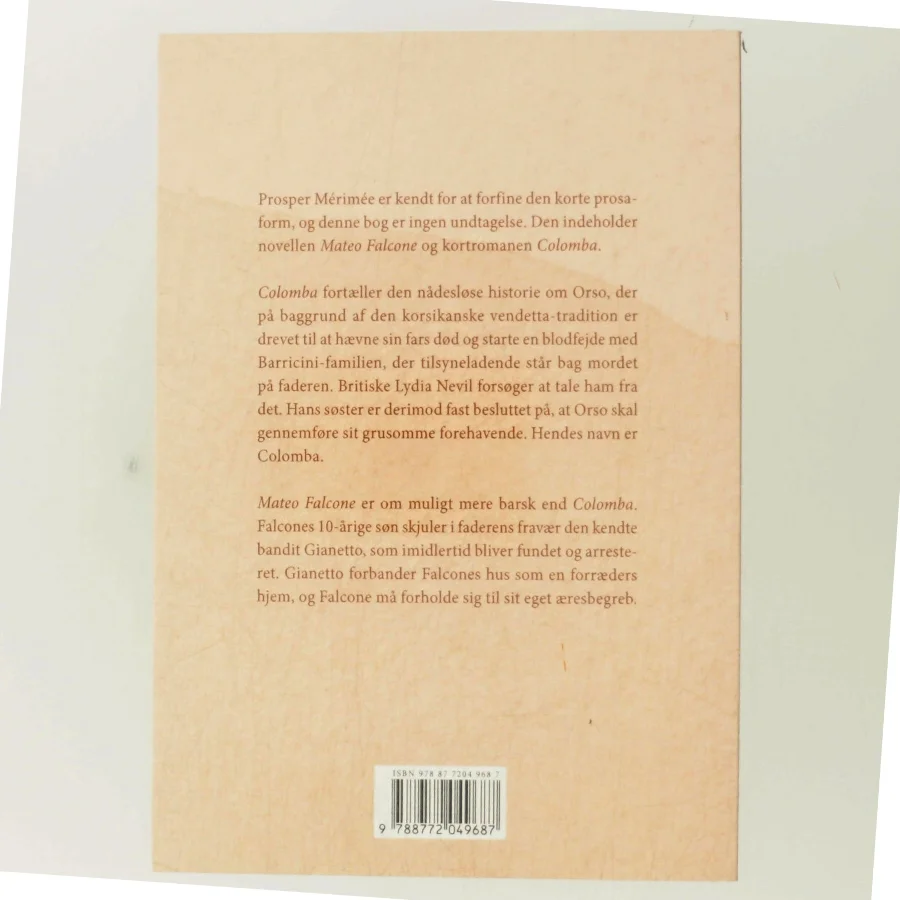 Mateo Falcone : Colomba af Prosper Mérimée (Bog)