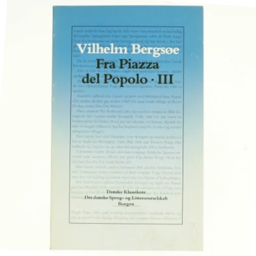 Fra Piazza del Popolo III af Vilhelm Bergsøe (Bog) fra Borgen