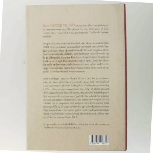 Fra vinter til vår : mit livs rejse - fra præst i DDR til præsident i det genforenede Tyskland af Joachim Gauck (Bog)