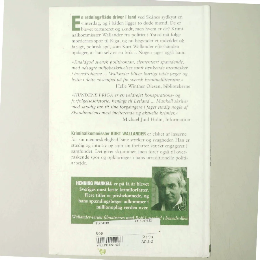 Hundene i Riga af Henrik Mankell (Bog)