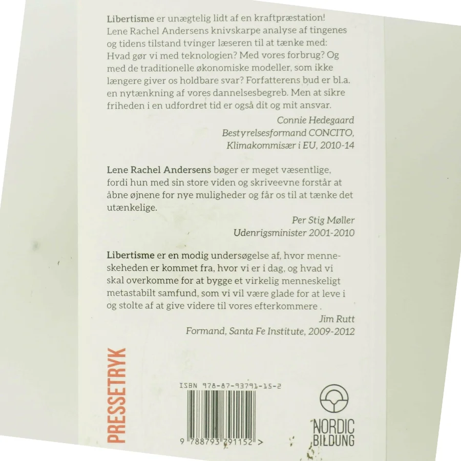 Libertisme : begrib det 21. århundrede af Lene Rachel Andersen (f. 1968-05-15) (Bog)