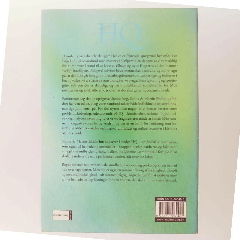 HQ - det menneskelige helhedssyn (Bog)