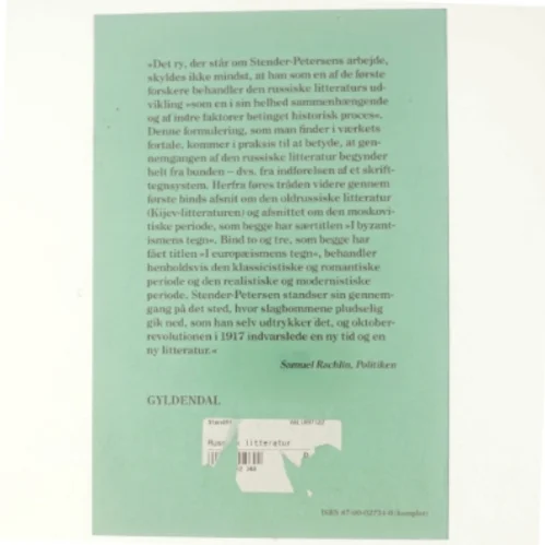 Den russike litteraturs historie af Ad. Stender-Petersen (bog) fra Gyldendal