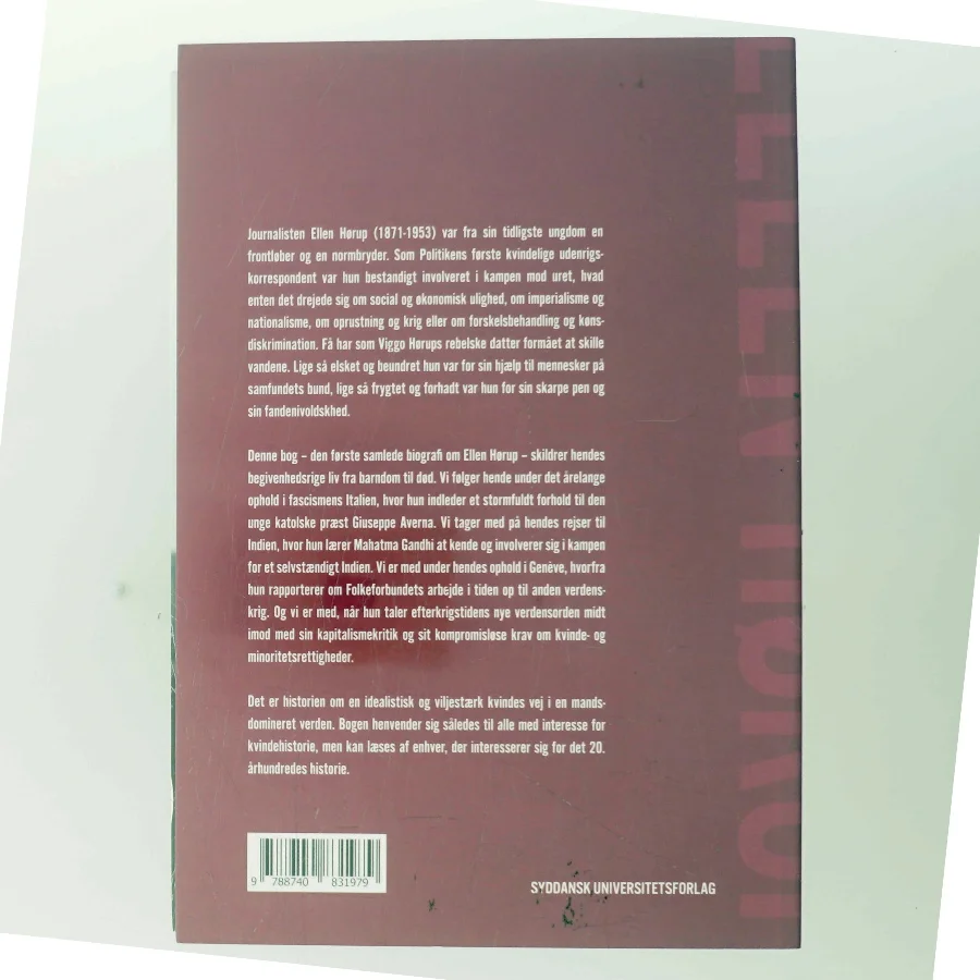 Ellen Hørup : kvinden, verdensborgeren og rebellen af Lone Rünitz (Bog)