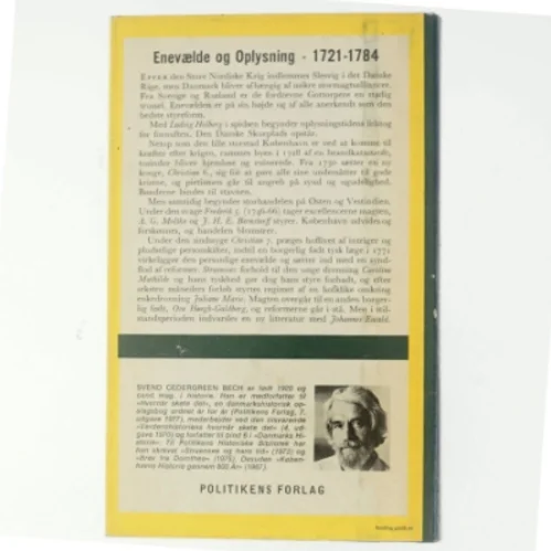 Danmarks Historie Bind 9: Oplysning og Tolerance 1721-1784 (Bog)