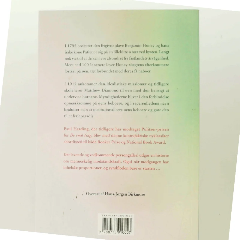 Det andet paradis af Paul Harding (f. 1967) (Bog)