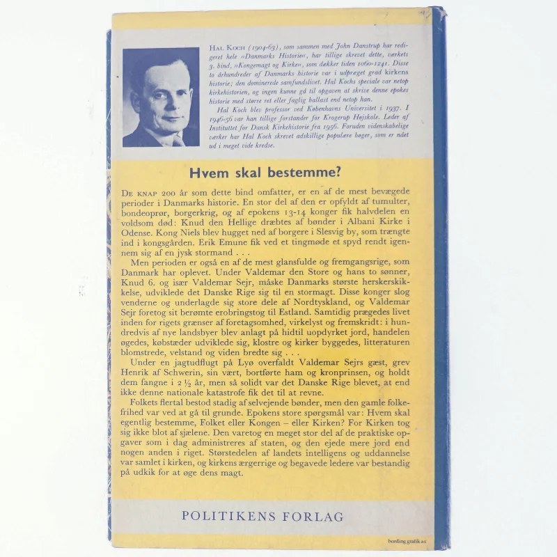 Danmarks historie bind 3: Kongemagt og Kirke 1060-1241 (Bog)