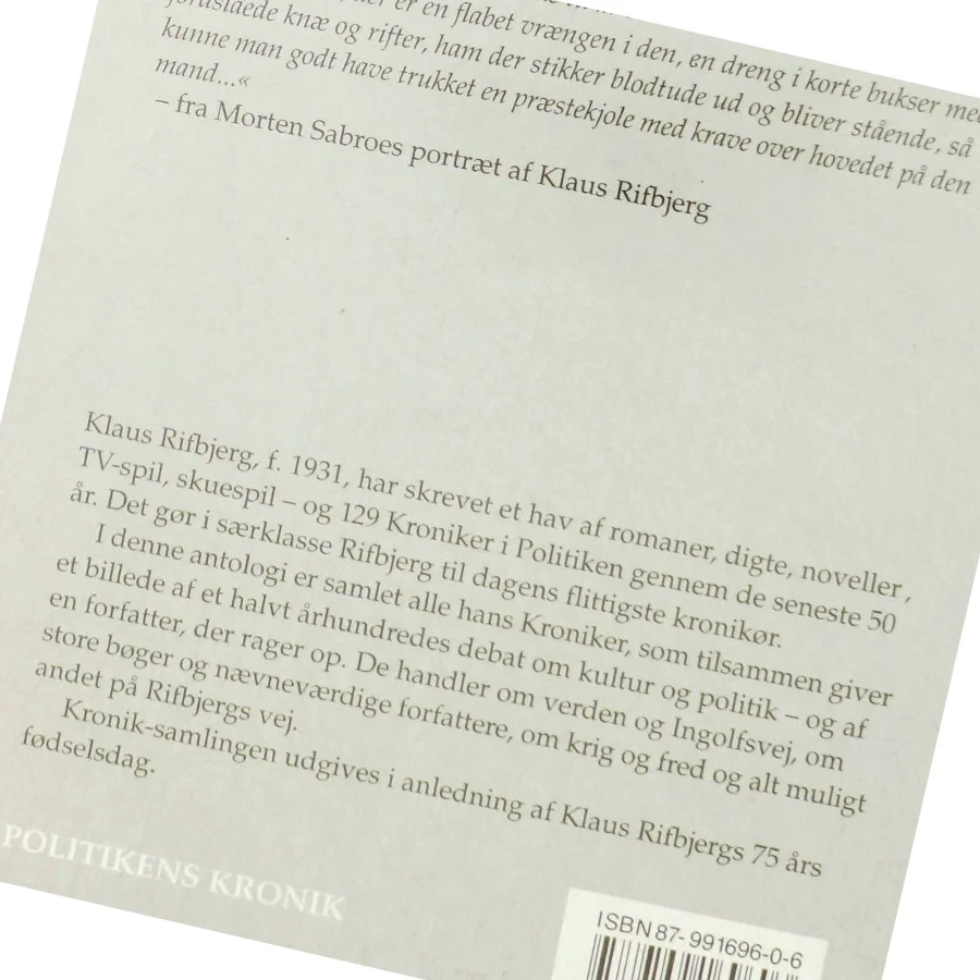 Hvordan har vi det så i dag? : kroniker i Politiken 1957-2006 af Klaus Rifbjerg (Bog)