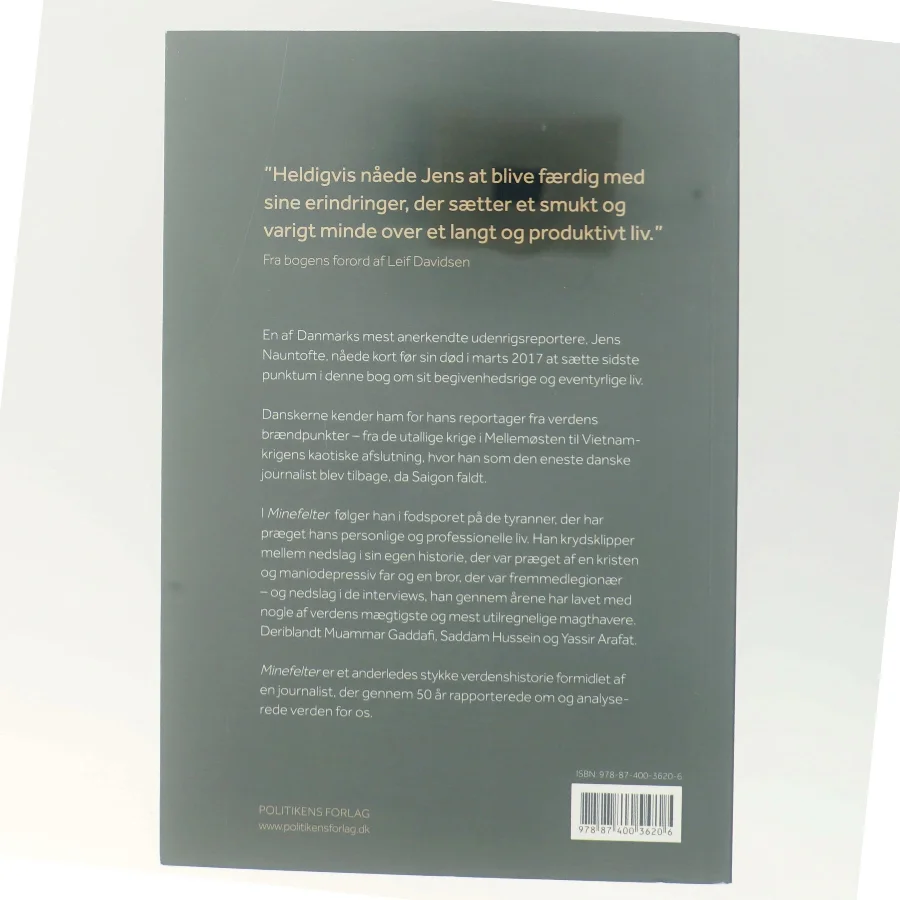 Biografi 'Minefelter' af Jens Nauntofte fra Politikens Forlag