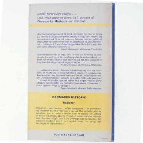 Danmarks Historie Register