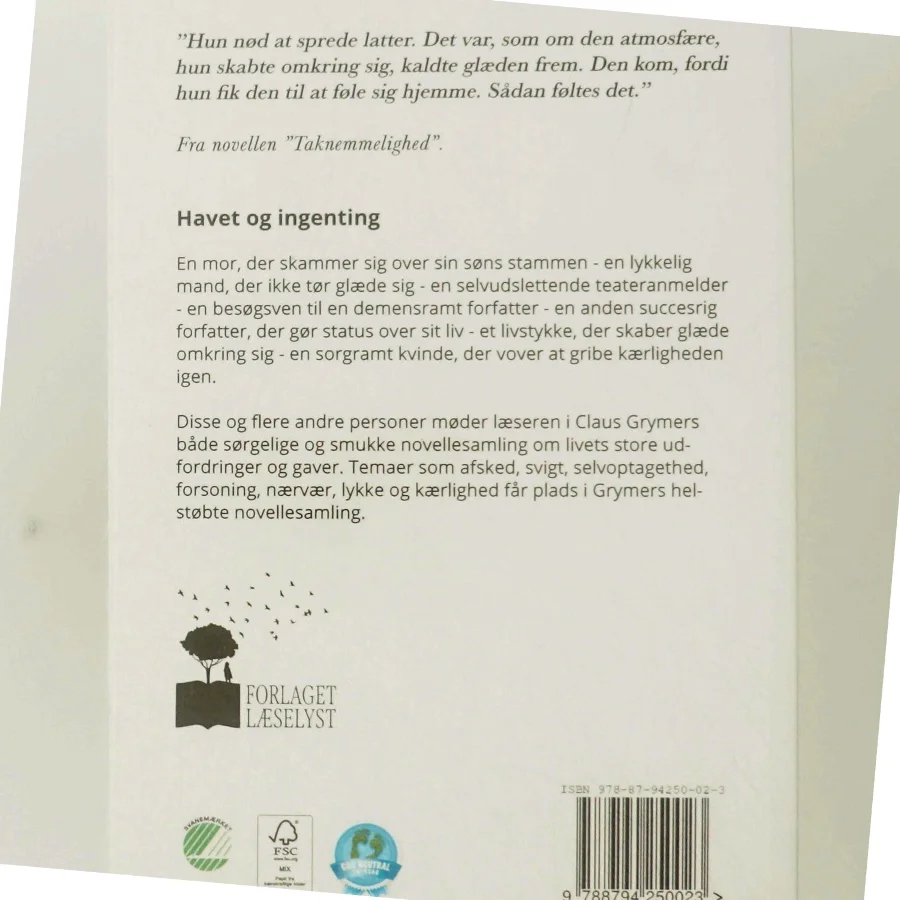 Havet og ingenting af Claus Grymer (Bog)