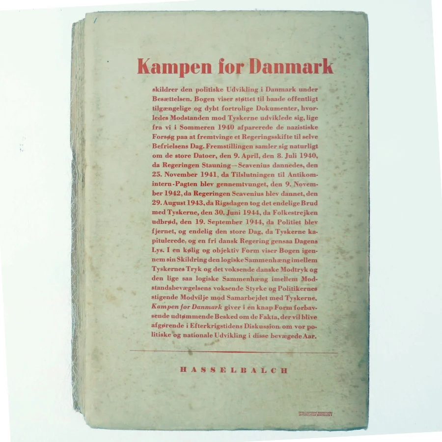 Kampen for Danmark af Harald R. Martinsen (Bog)